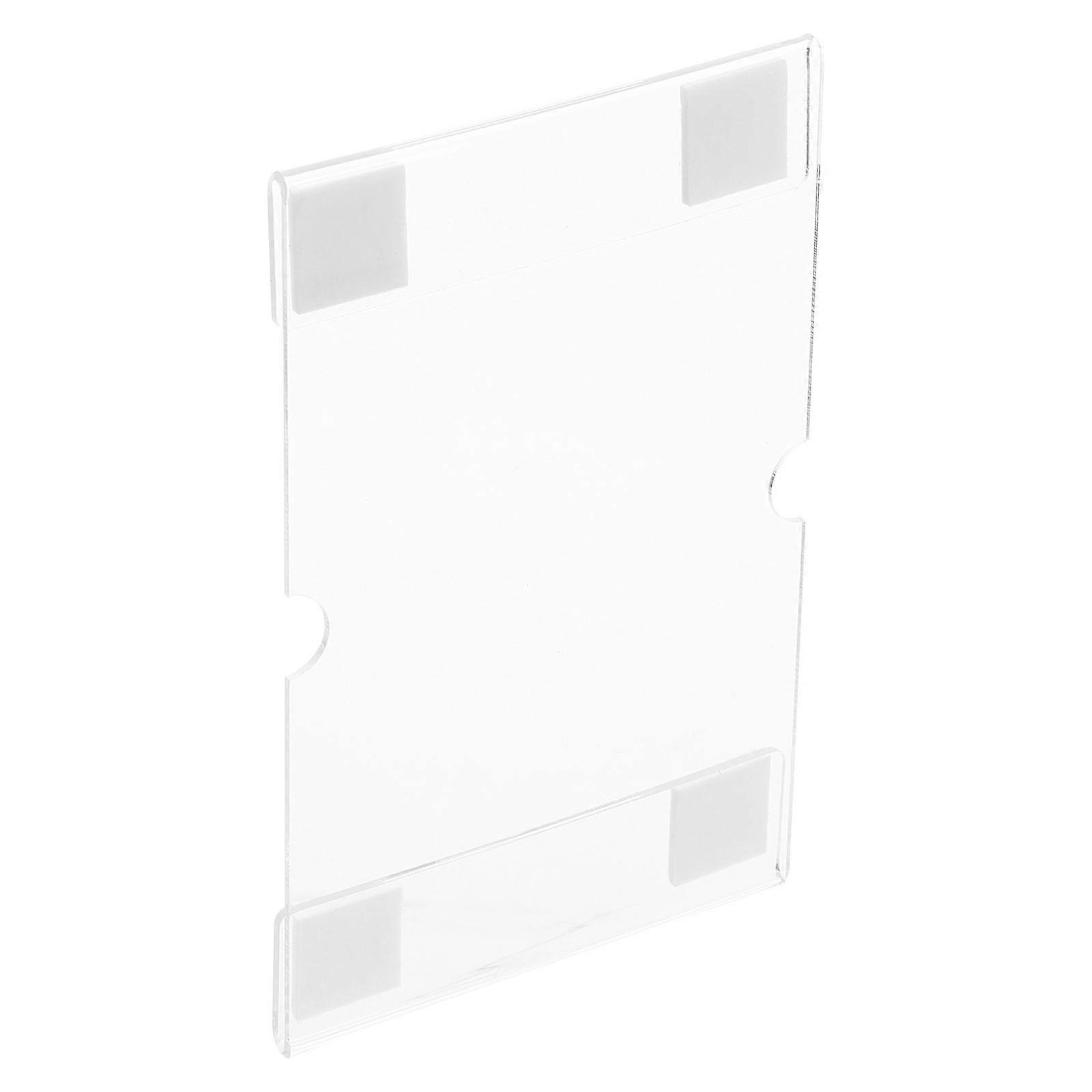 Wall Sign Holder Acrylic Transparent Frame for Office Use Display 5Pcs