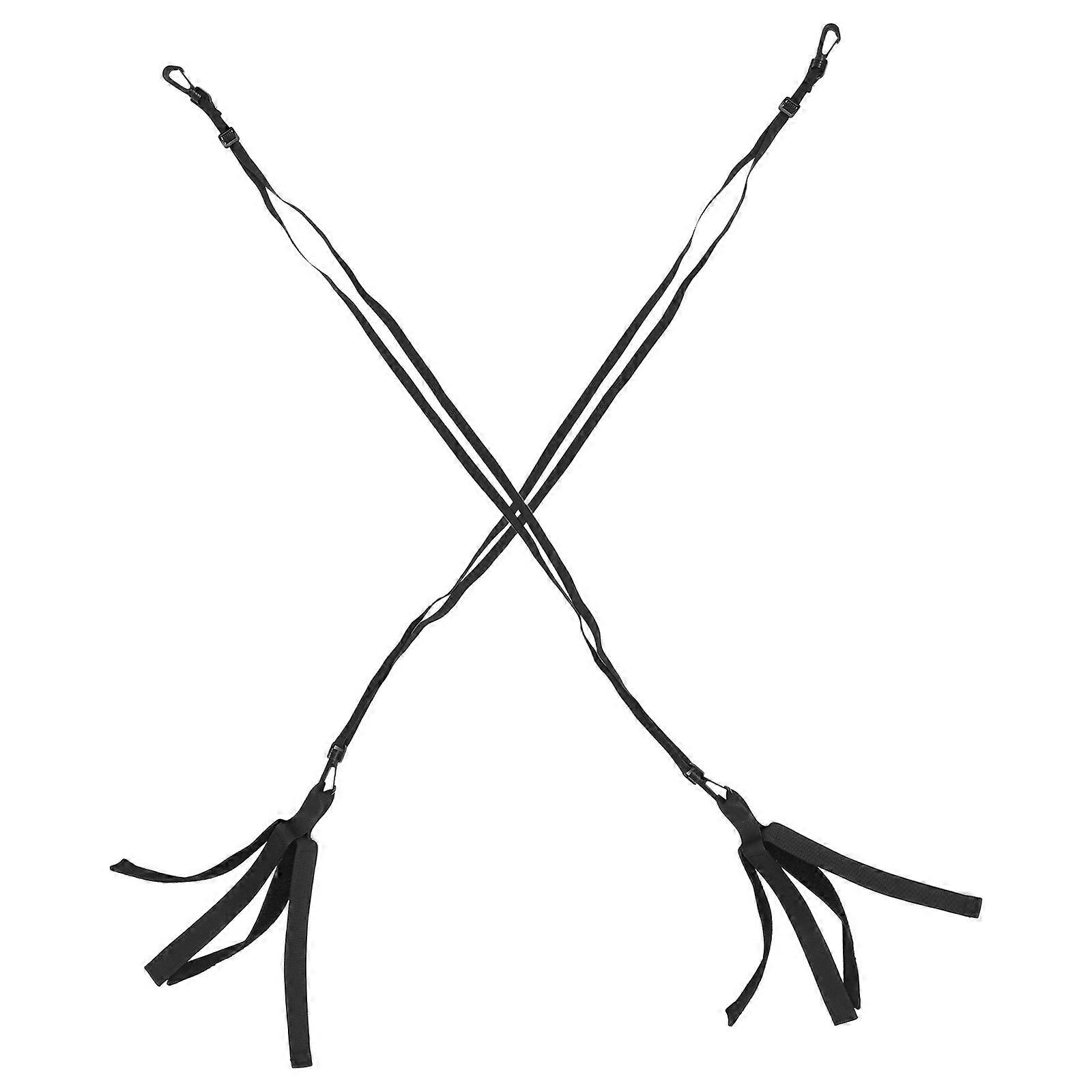 Black Volleyball Training Belt for Rotational Practice Aid 2Pcs