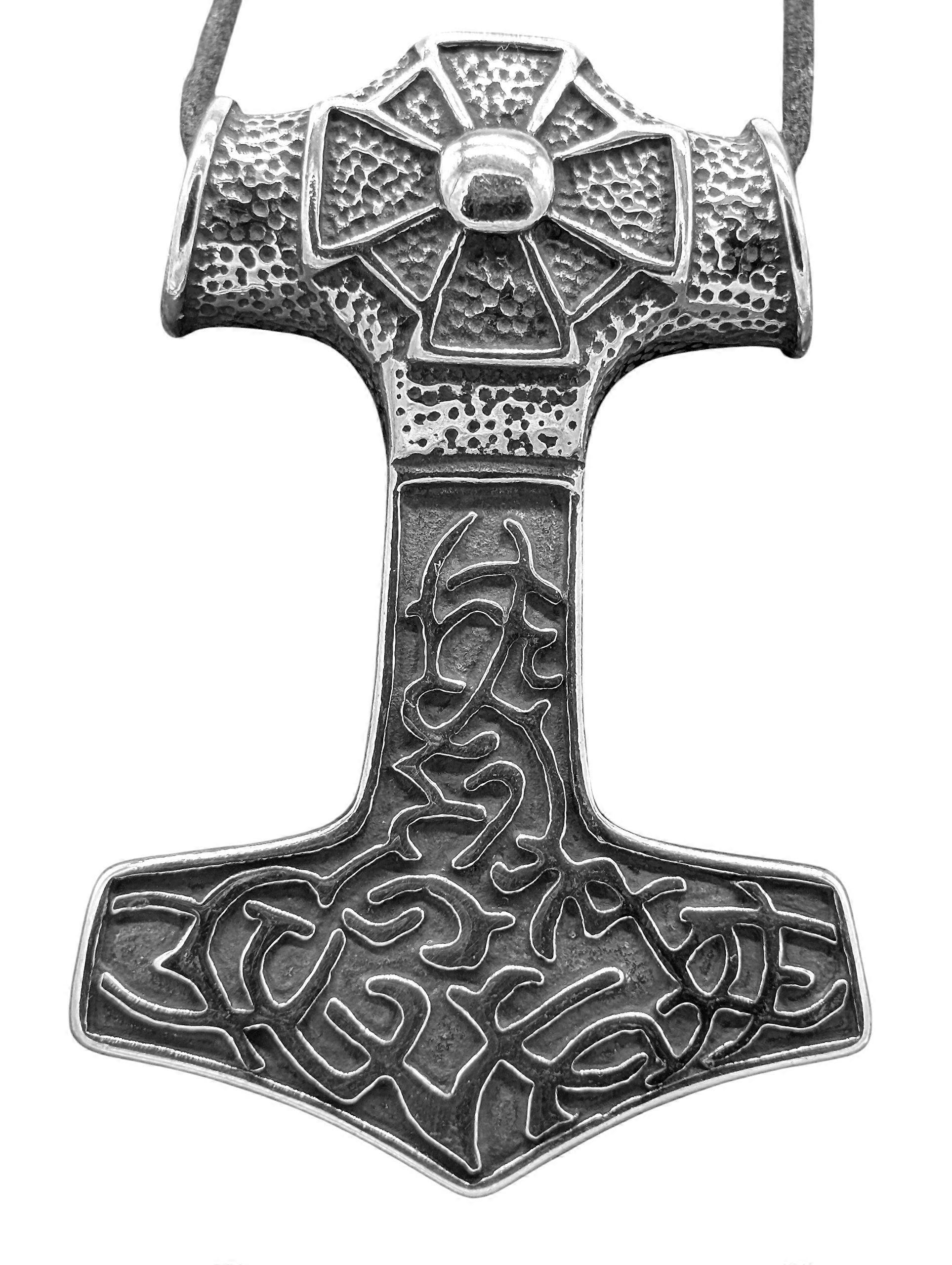 Pendentif 63 Marteau de Thor - Acier inoxydable