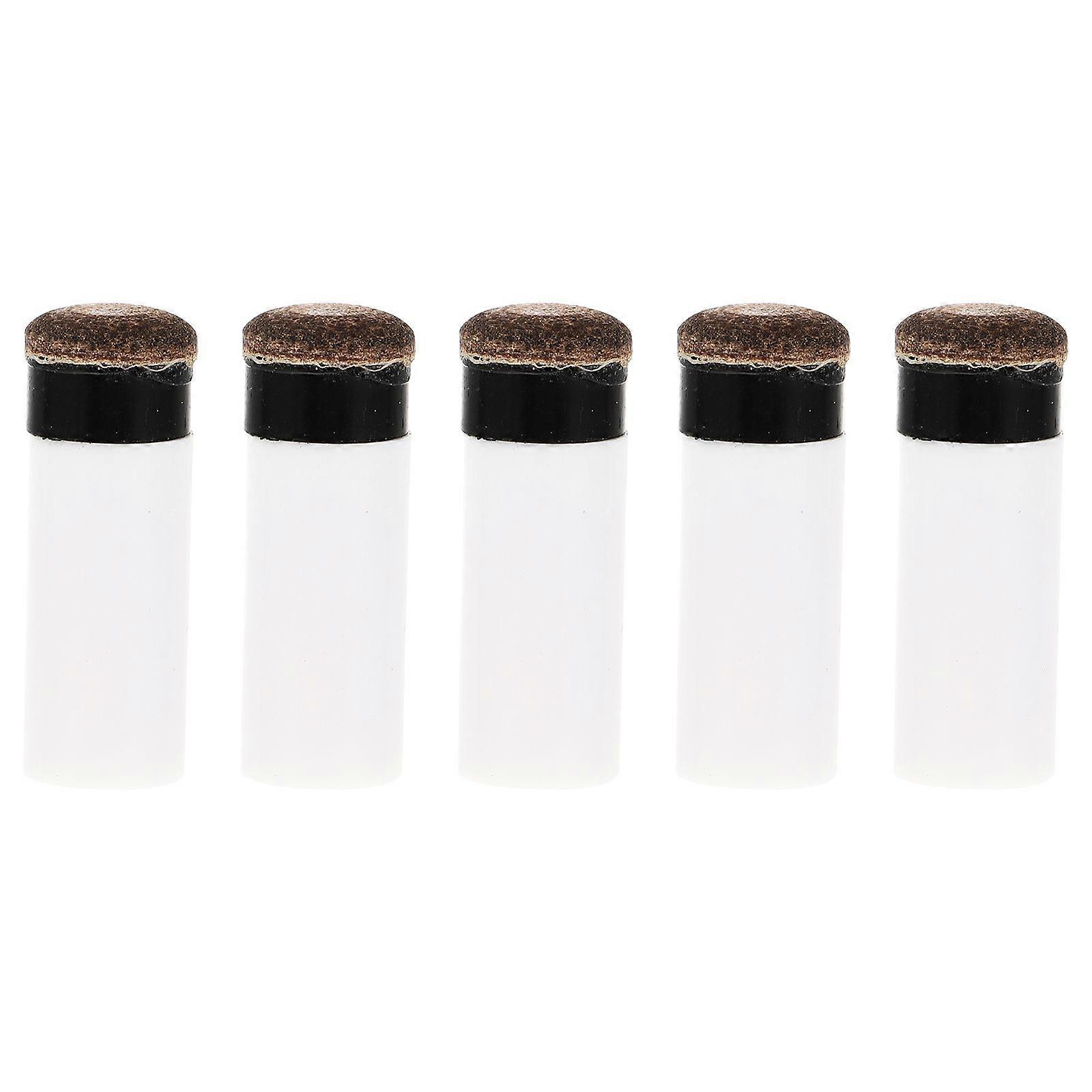 5Pcs Cue Tips Pool Billiard Cues Tips Replacement Screw-on Tips with Pool Cue Stick Ferrules