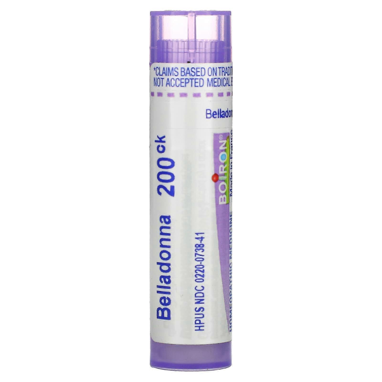 Boiron, Belladonna, 200 CK, Approx 80 Pellets