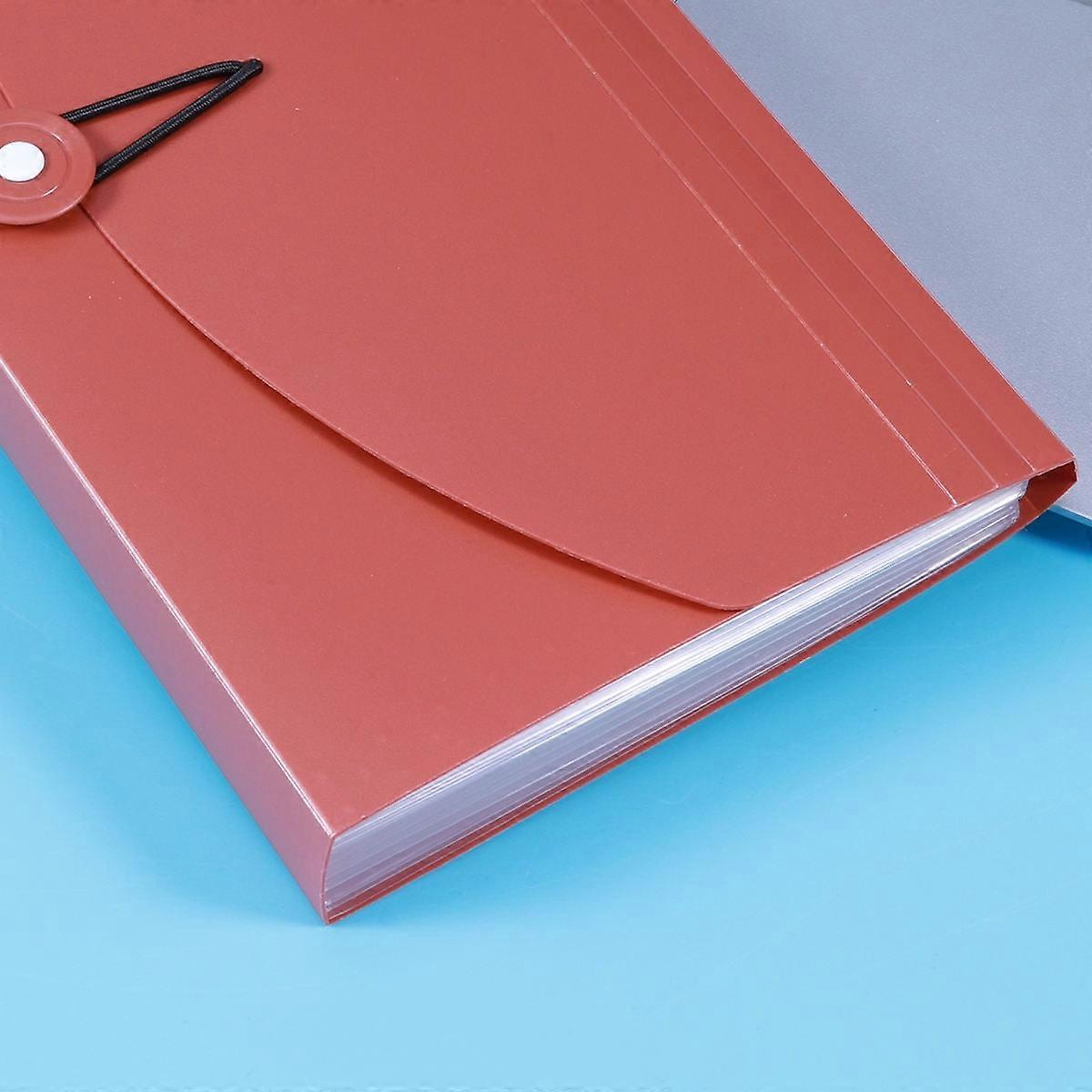 ULTNICE Expandable File Folder File Folder PP Maroon for General Users 1Pcs