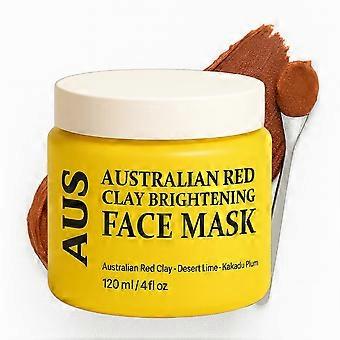 Australian Red Clay Mask 120mL Vegan Hydrating Face Mask Smooth Creamy Texture Easy RinseOff