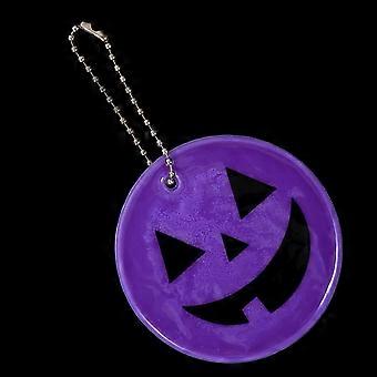 6pcs Pumpkin Pendant Glitter Reflective Pendant Cycling Hanging Decoration Reflective Pendant