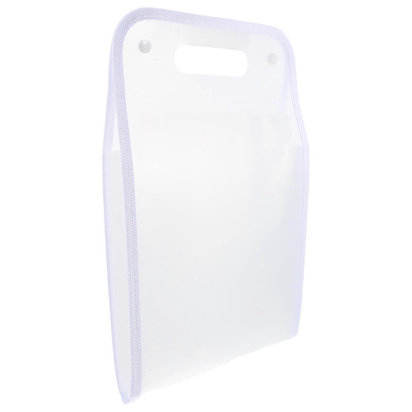Expanding File Organizer Accordion Folder for Document Storage 4Pcs White