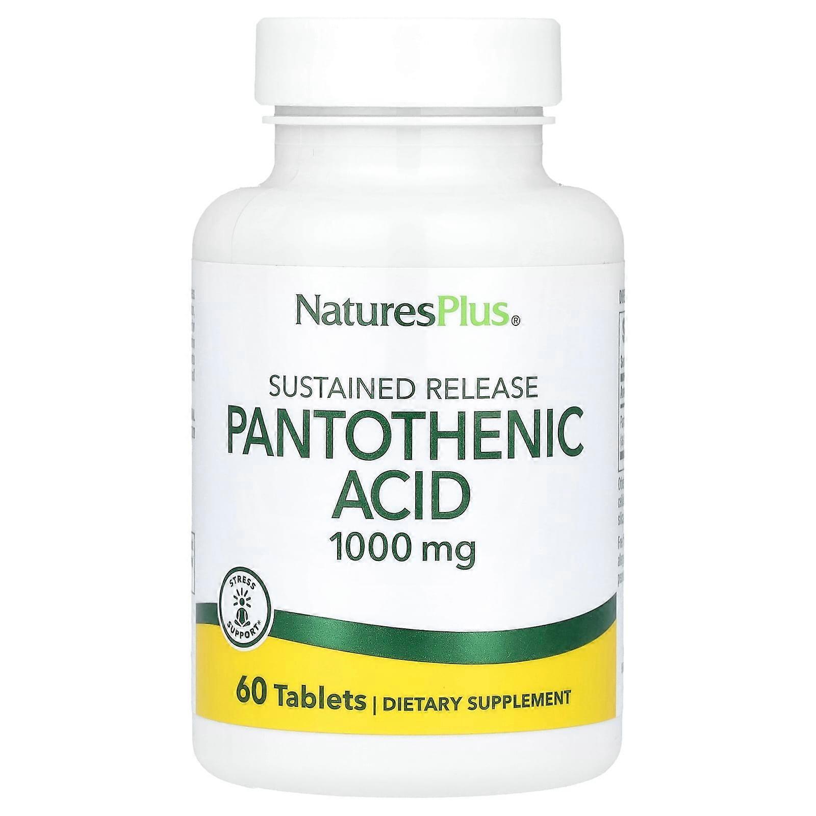 Nature's Plus, Pantothenic Acid, 1000 mg, 60 Tablets