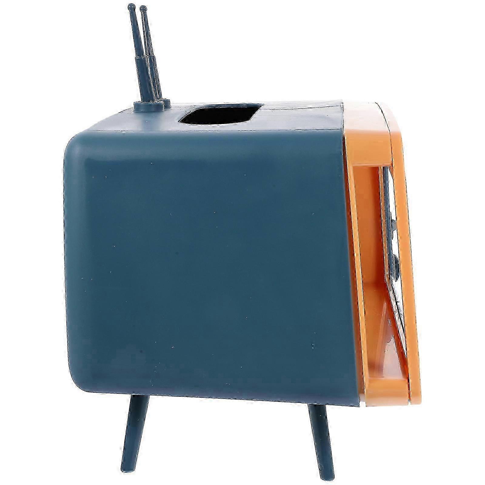 Multi Functional Tissue Holder Case Television Shape Convenient Replacement ABS Tissue Box 1Pcs