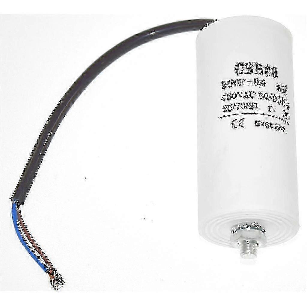 Universal 30uf Capacitor With 22cm Cable Connectors