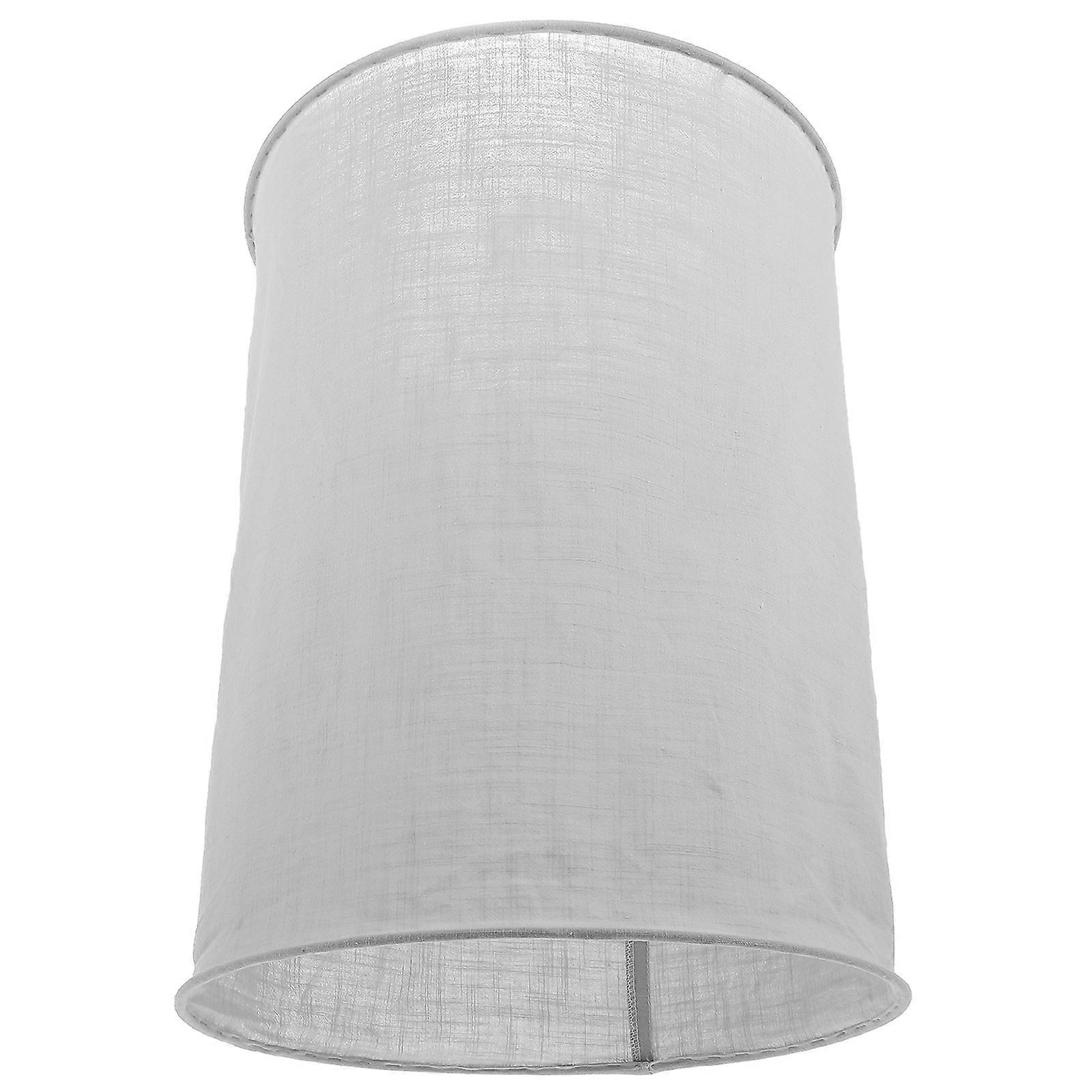 Abajur de tecido cinza para luminária pendente.