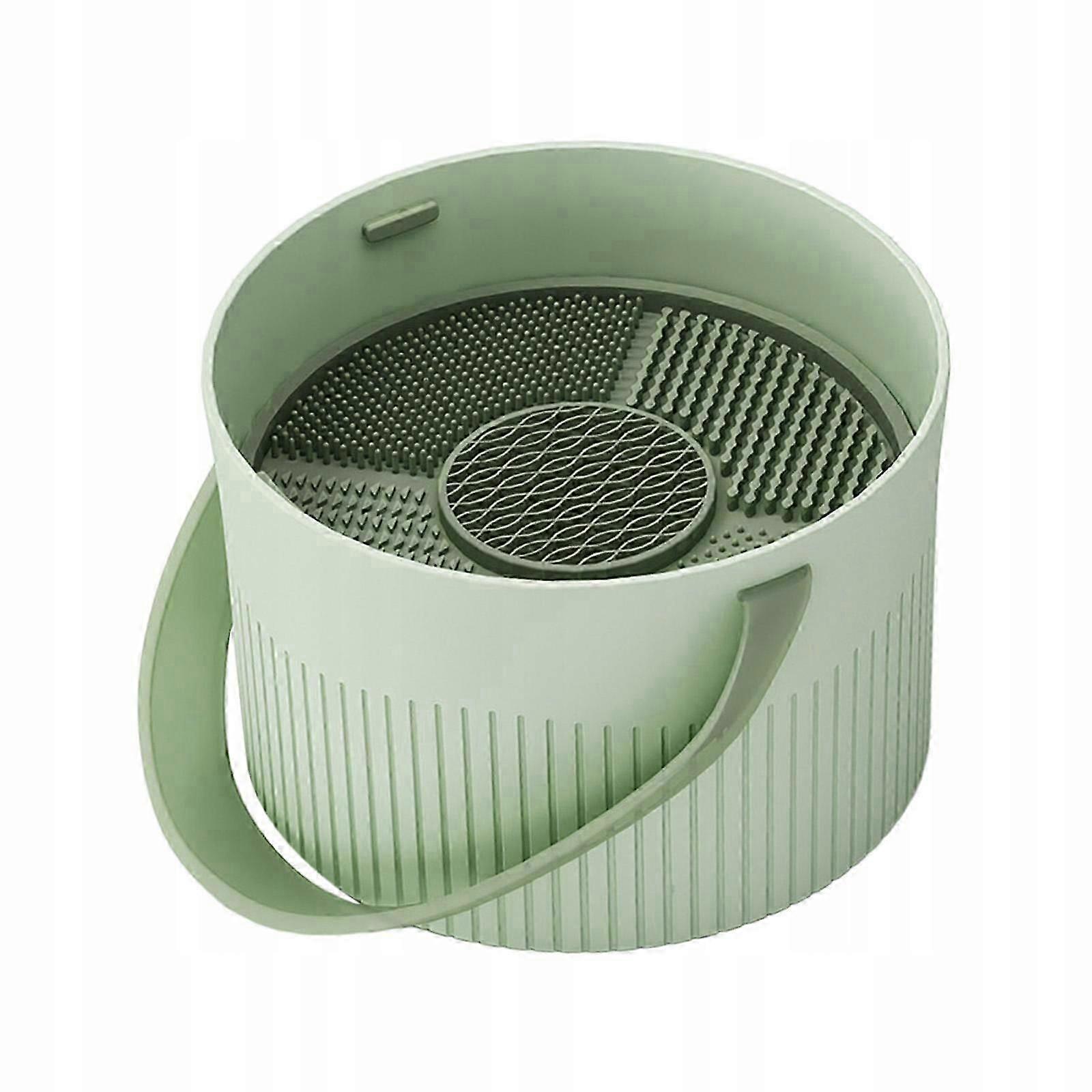 Makeup Brush Washing Bowl Multipurpose Storage Fast Drying Quickly Green