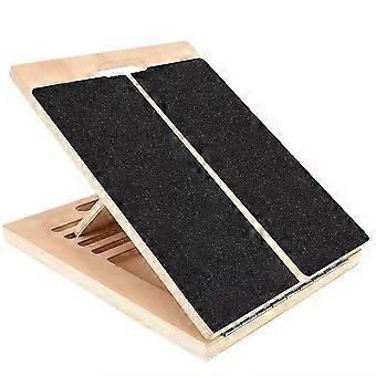 Verstelbare houten plank voor kuit- en enkelstrekking, geschikt voor thuisgym, yoga, balanstraining, pilates, enz.