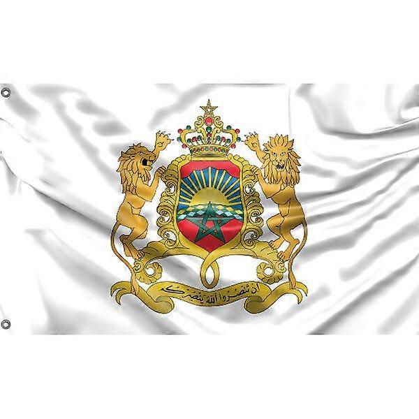 Morocco National Emblem Flag A3354