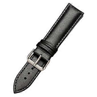 Bracelet de montre en cuir de luxe avec ajustement réglable, bracelet en cuir véritable doté d'une boucle en acier inoxydable sans nickel et de propriétés hypoallergéniques,