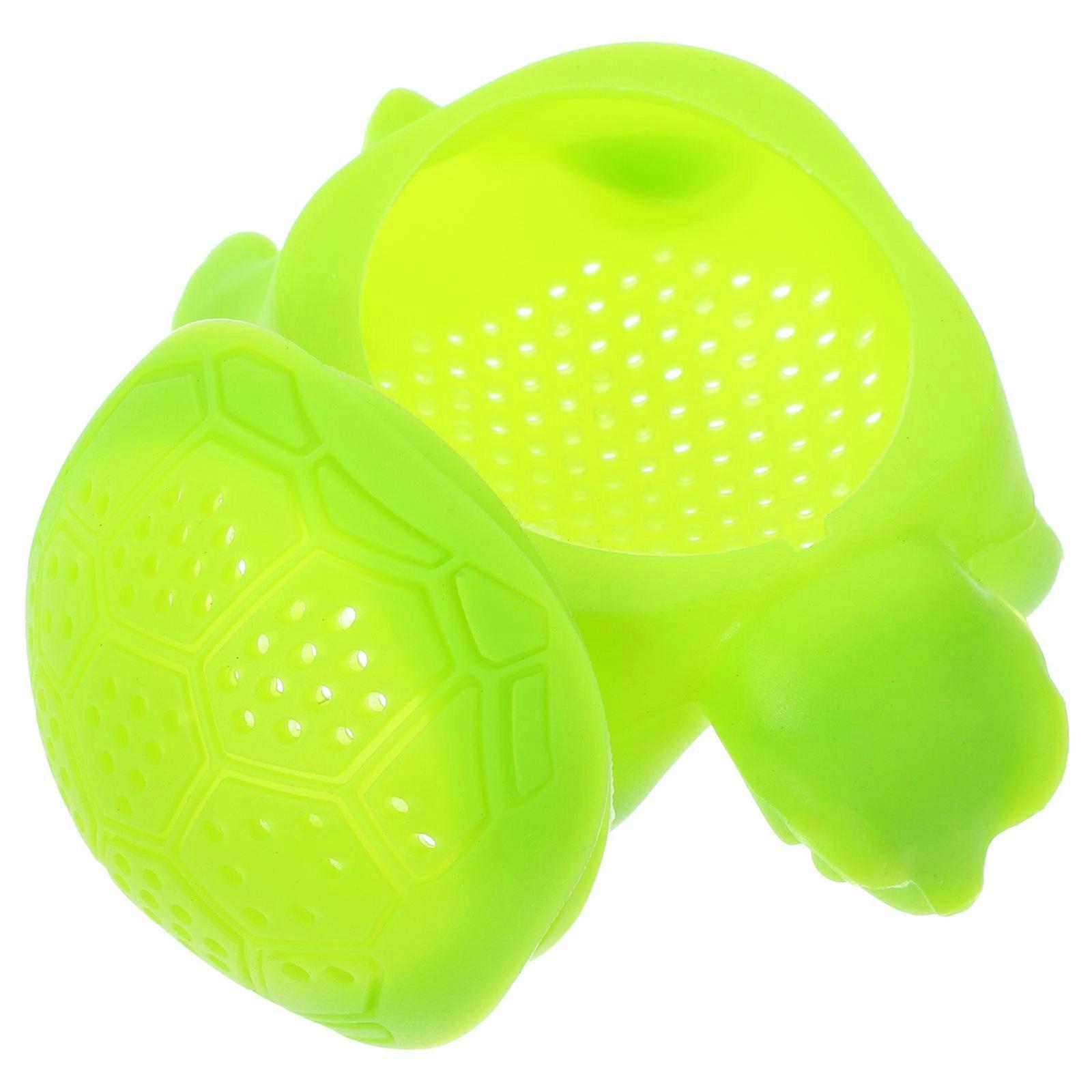 Silicone Turtle Tea Infuser Tea Loose Leaf Tea Strainer Filter Diffuser Kitchen Tools Gadgets (Green)