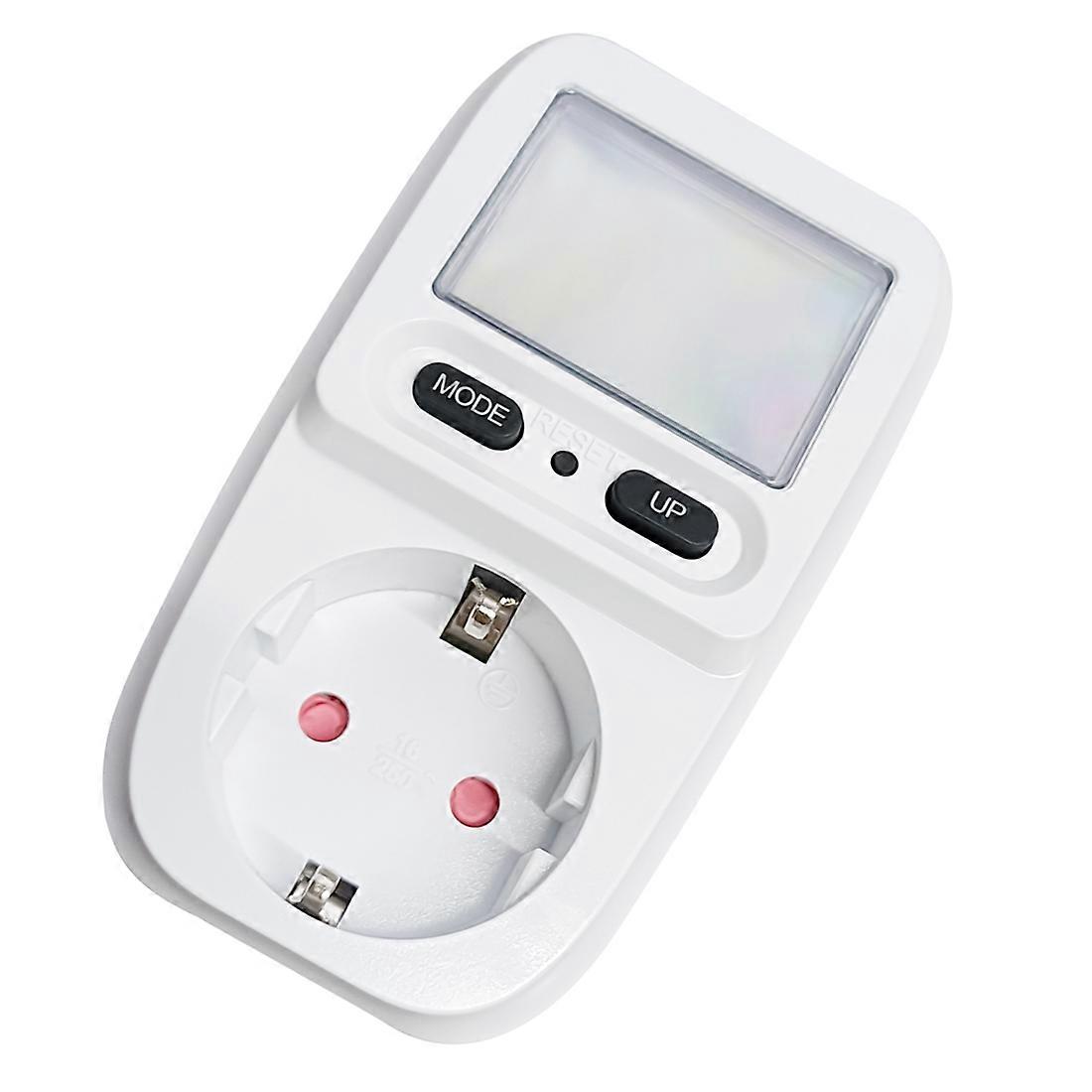 Multifunctional Electricity Bill Metering Socket with Backlight Smart Meter Billers Display EU Plug