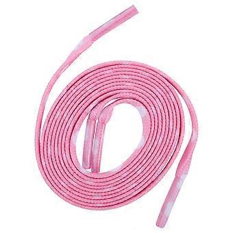 1 Par de Cadarços com Estampa de Coração, Cadarços Planos para Tênis de Lona Infantil, Adulto e Casal, Combina com Tudo, para Adolescentes e Esportes, Rosa