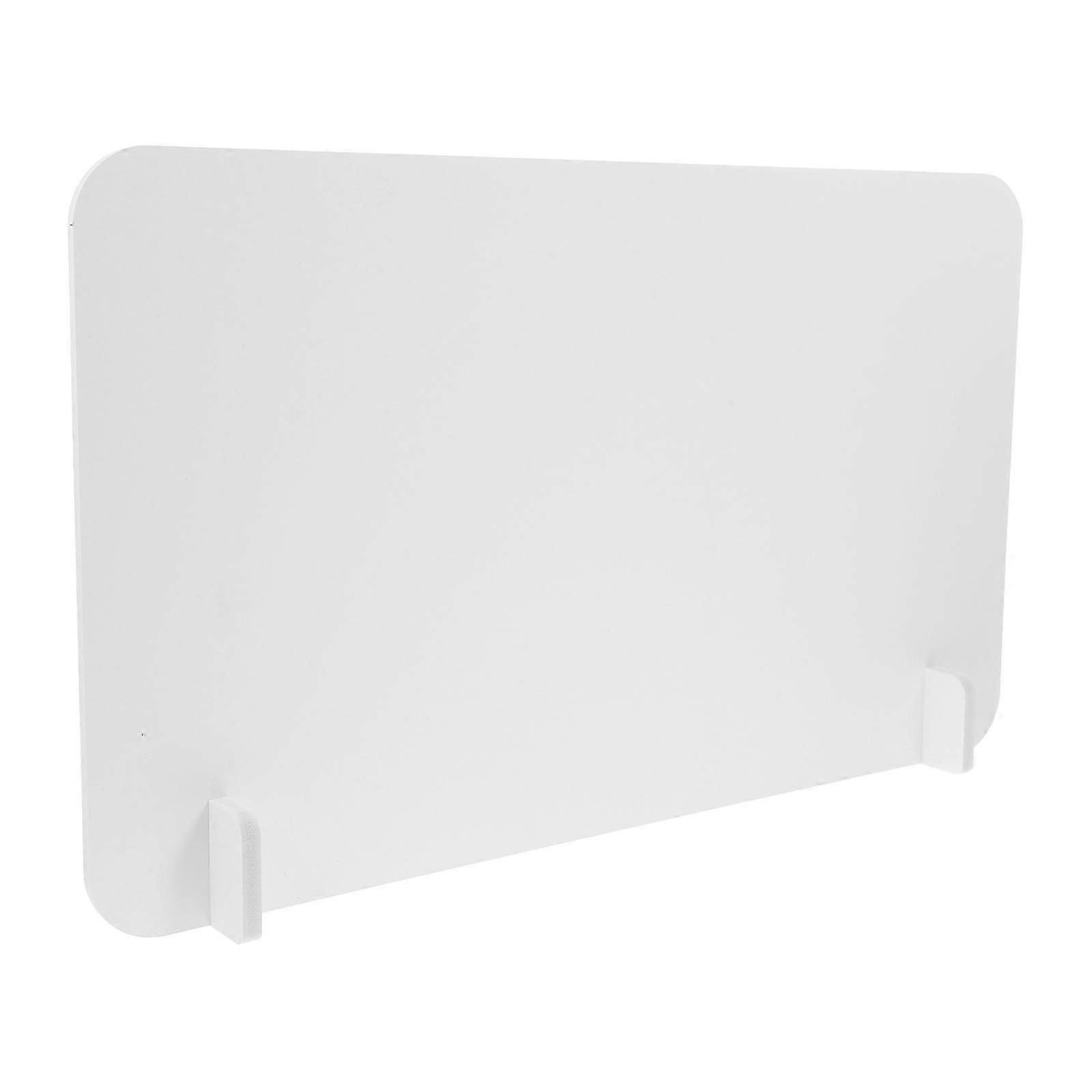 3Pcs White PVC Desktop Spray Proof Desk Divider