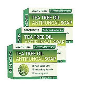 1-3Pcs Tea-Tree Oil Antifungal Soap Antifungal Treatments for Face Body Acnes Athlete's Foot Tinea Folliculitis