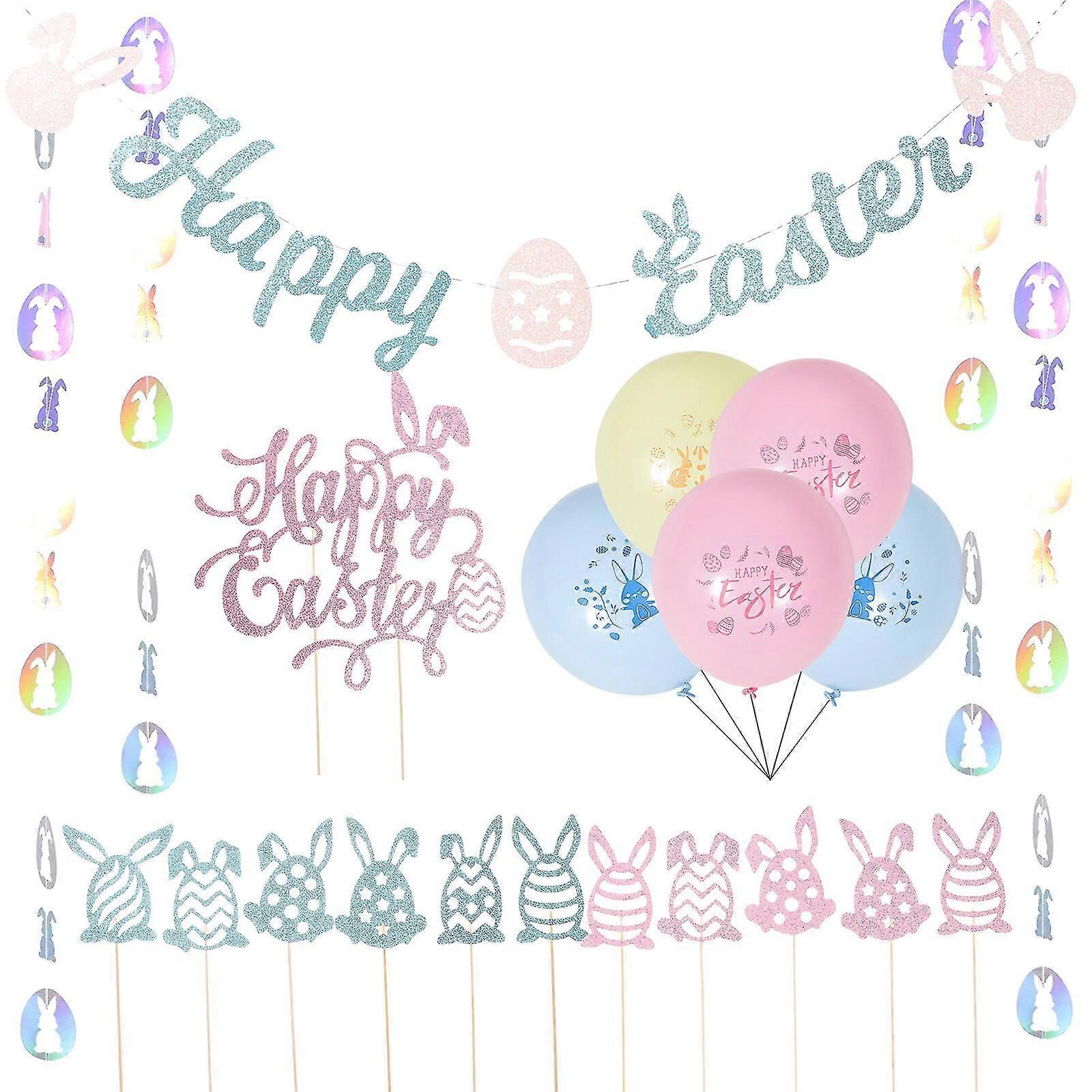 1 Set Easter Decorations Easter Ornaments Easter Party Decorations Easter Party Supplies