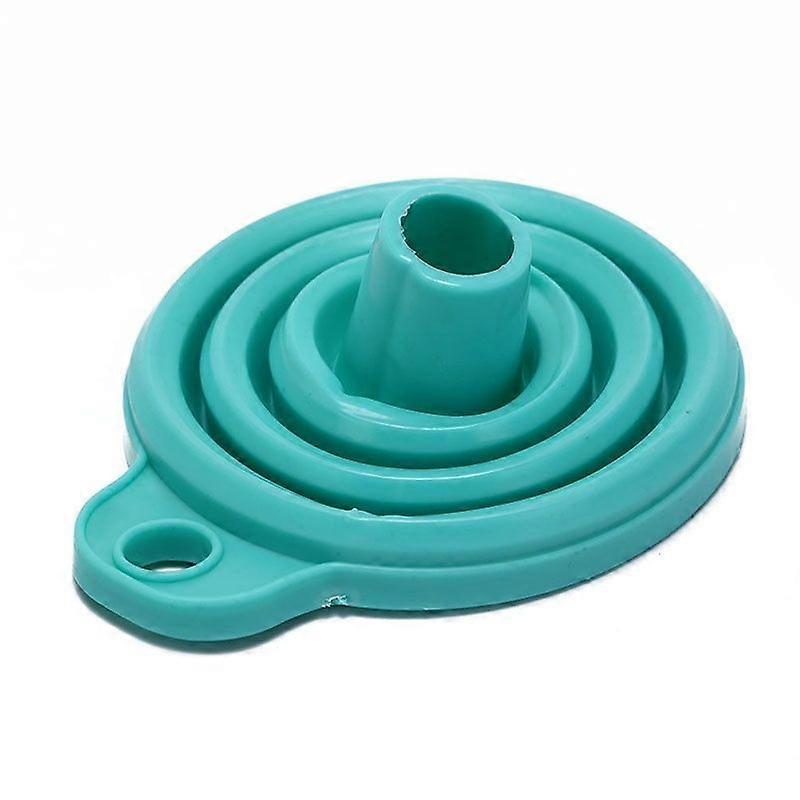 1pcs Silicone Gel Collapsible Practical Foldable Funnel Hopper Kitchen Tools
