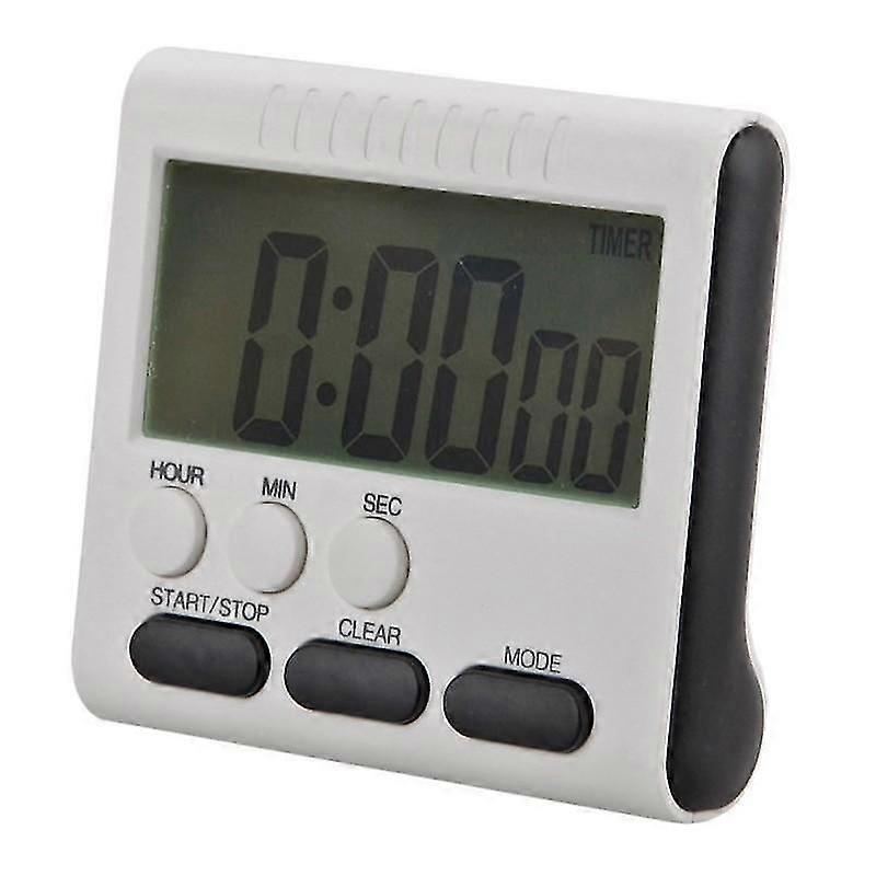 Digital Kitchen Timer with Extra-Large LCD Display, Loud Alarm, Countdown, Stopwatch and Clock for Cooking, Baking, Pizza, Daily Use