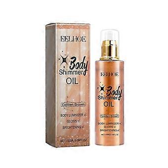 Eelhoe Body Golden Brown Glitter Oil Gesichtsreparatur Ganzkörper Party Beach Glitter Oil