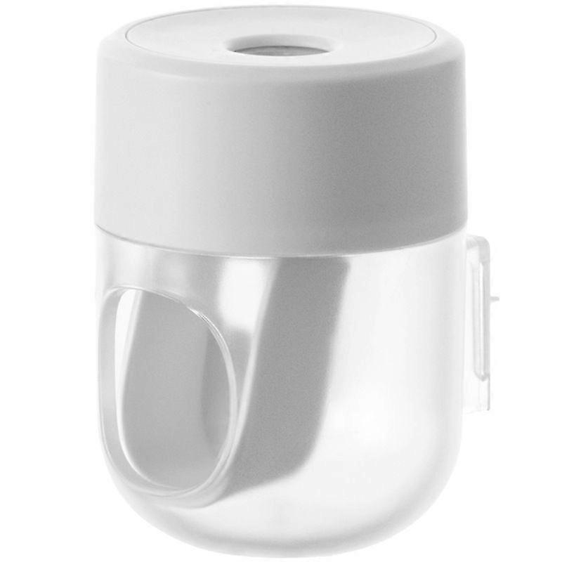 (White & Transparent)Toothpaste Dispenser Wall Mounted Bathroom Automatic Toothpaste Squeezer,Visualization of Toothpaste Flow Rate