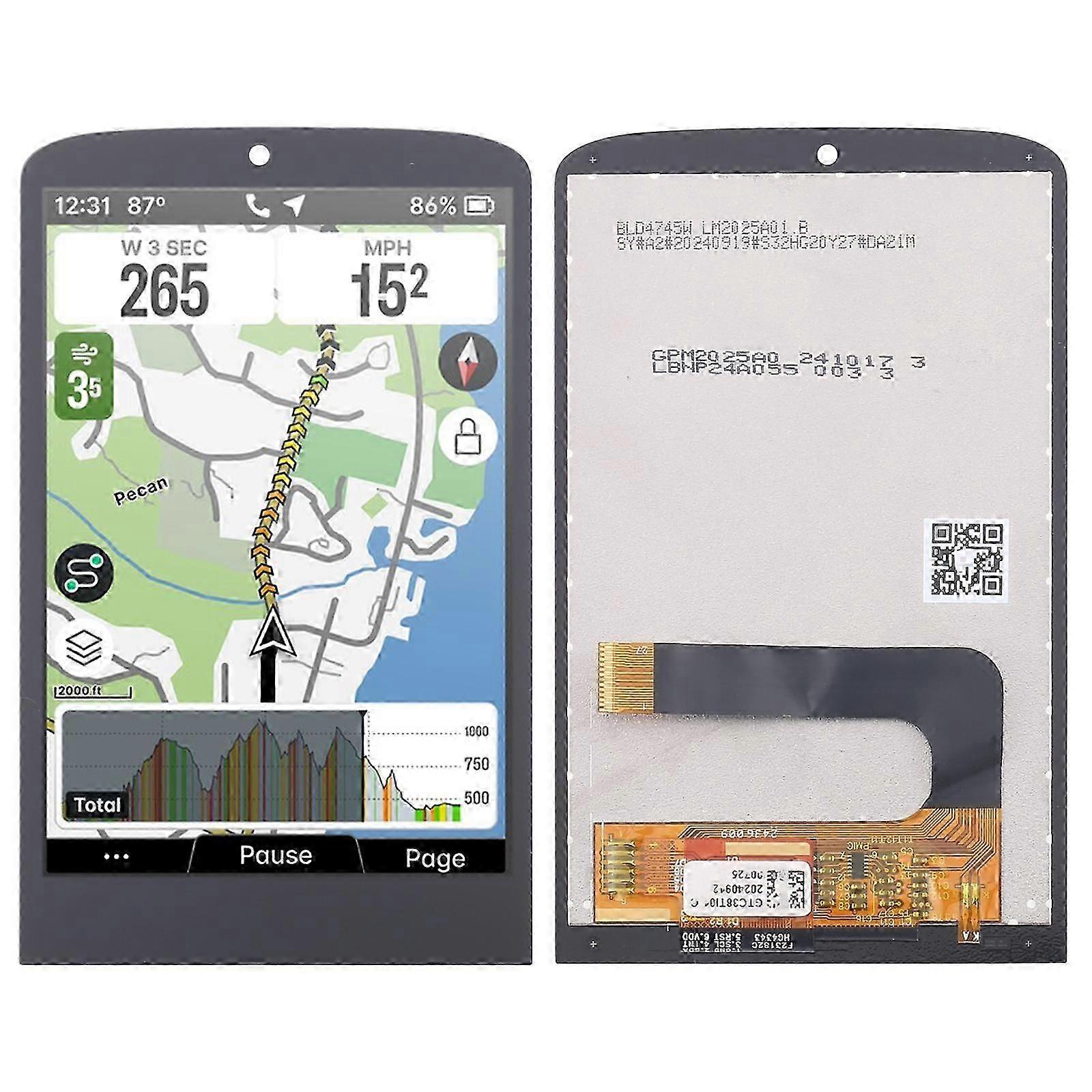 Replacement LCD Screen Compatible with Wahoo Elemnt Ace Cycling Computer