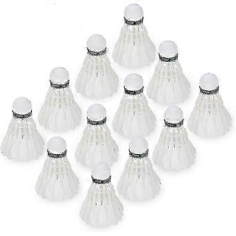 SNDO-12-Pack Durable Badminton Shuttlecocks for Training with Stable Flight Performance