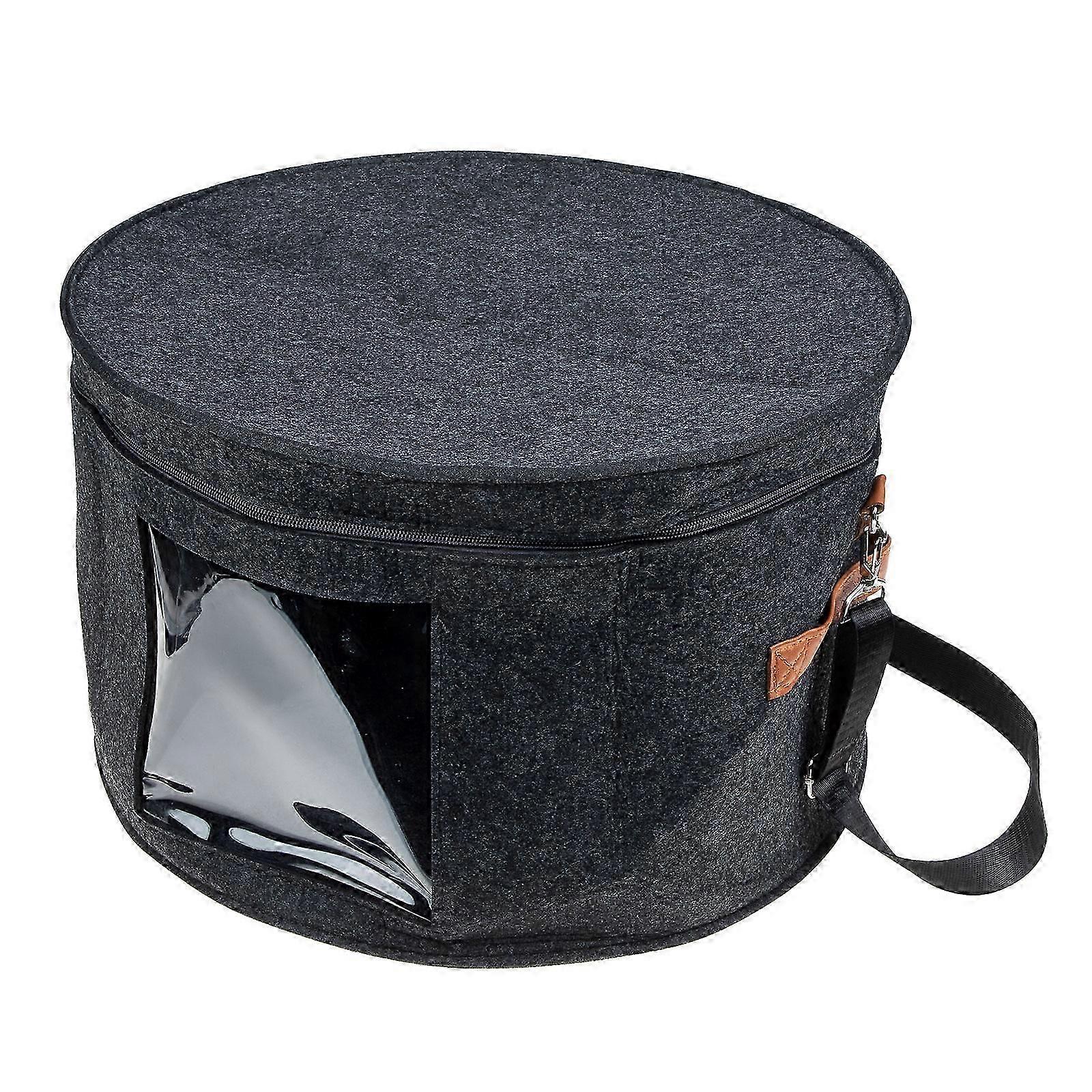 Grey Hat Storage Box Felt Material for Storage Practical Household Use