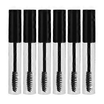 Eyelashes Tube Mascara Container for Liquid Holding 6Pcs Black Lid