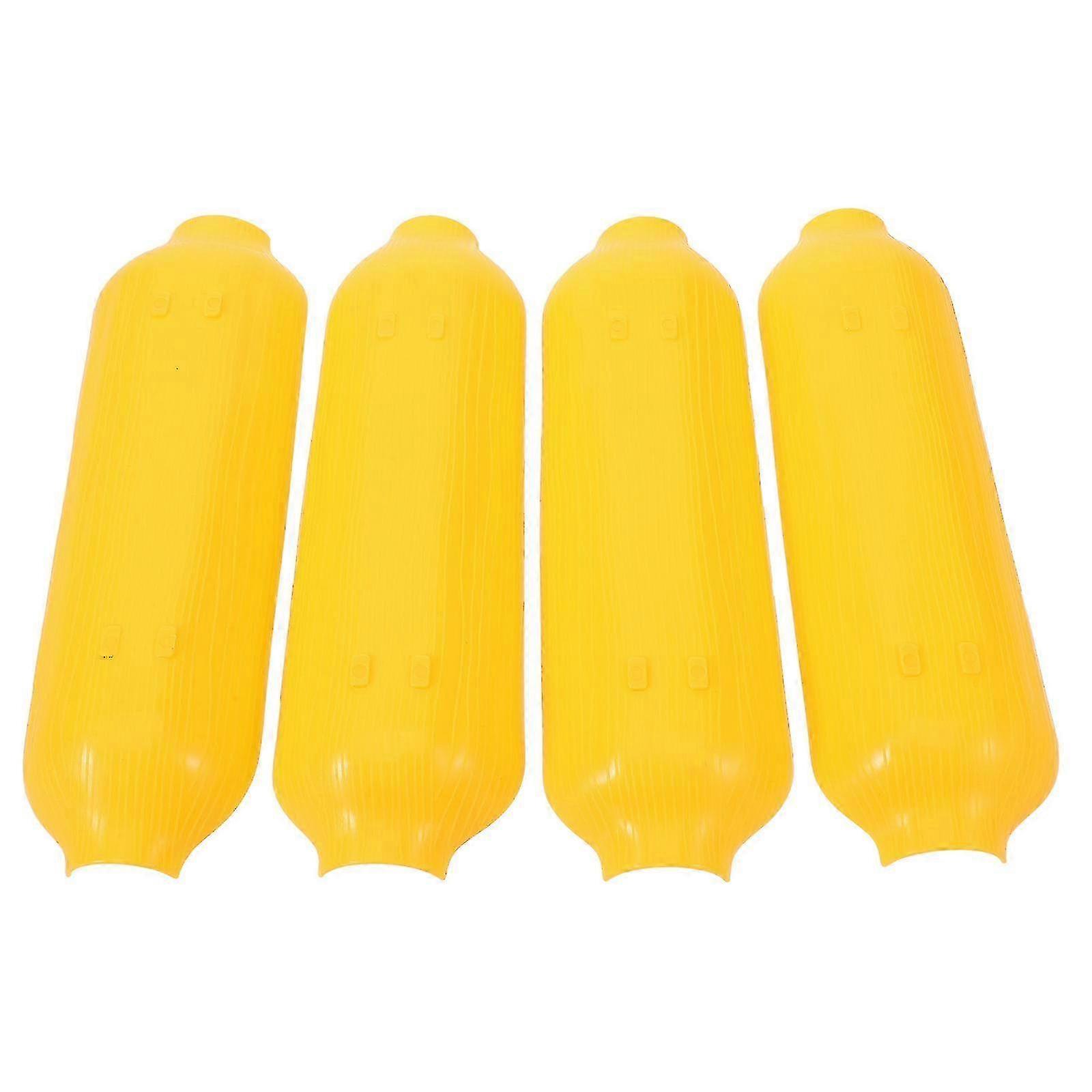 4Pcs Desktop Appetizer Serving Plate Plastic Corn Modeling Snacks Plate Snack Serving Tray