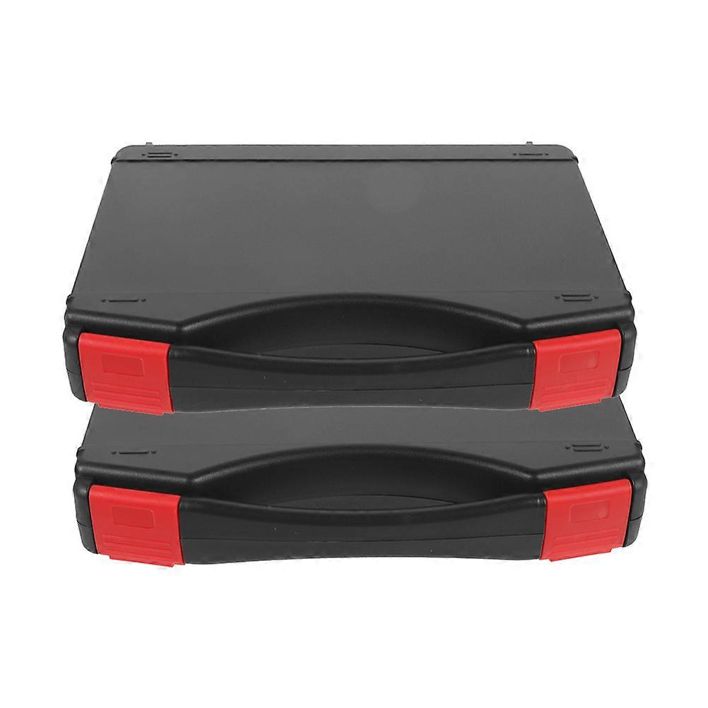 2pcs Plastic Case Tools Case Multifunctional Case Travel Supply Box Small Tool Organizer