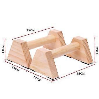 2pcs Fitness Push Up Bars, Wooden Mini Parallettes, Gymnastics Bars