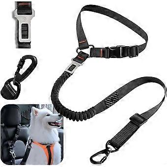 2 in 1 Car Seat Belt Tether for Dogs (Headrest & Seatbelt Buckle)