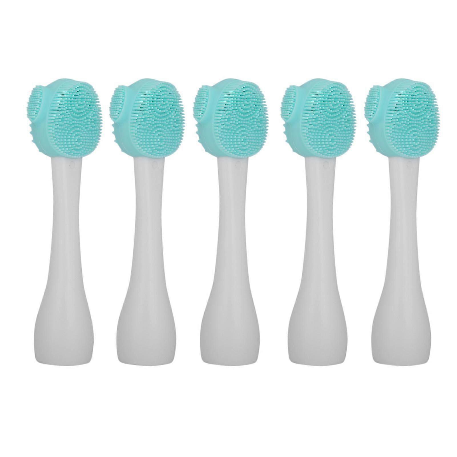5Pcs Silicone Facial Cleansing Brush Set Tool