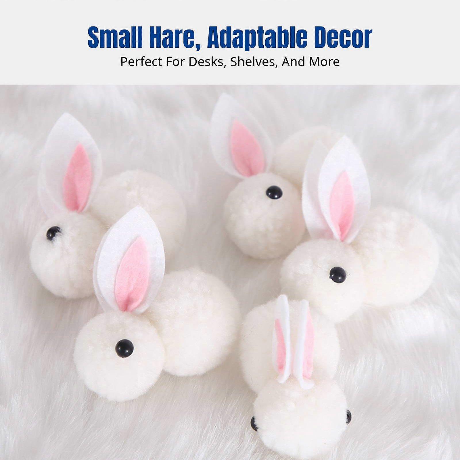Mini Bunny Plush, Easter Bunny Decor, Cute Desktop Decoration