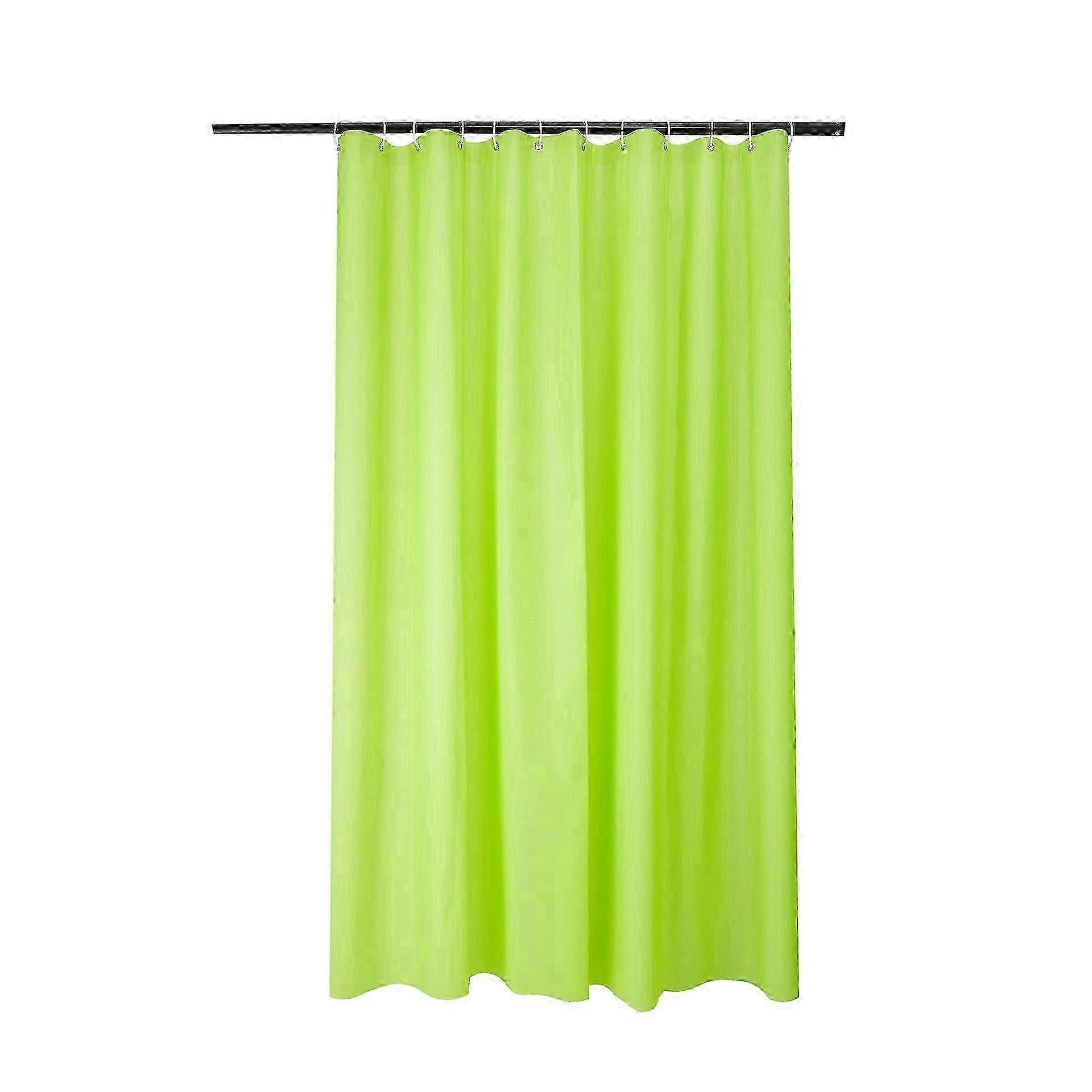 180*180cm Shower Curtain, PEVA, Waffle Pattern Green