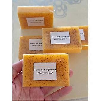 100g Turmeric Soap: Face And Body Cleansing, Brightens Skin, Deep Cleansing, Smooth And Clear Skin, Suitable For All Skin Types, Contains Natural Ingr