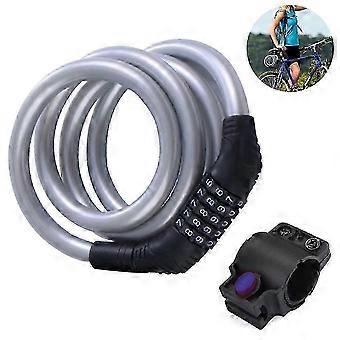 2026 Secure Bike Lock, High Security 5 Digit Resettable Combination, Anti Theft Braided Steel Coiling Cable Lock For Outdoor Adventures Edition 0831
