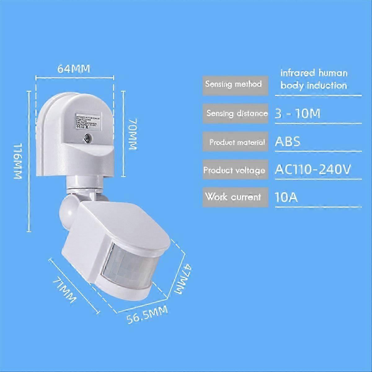 AC110-240V Motion Sensor Automatic Infrared Light Sensor B