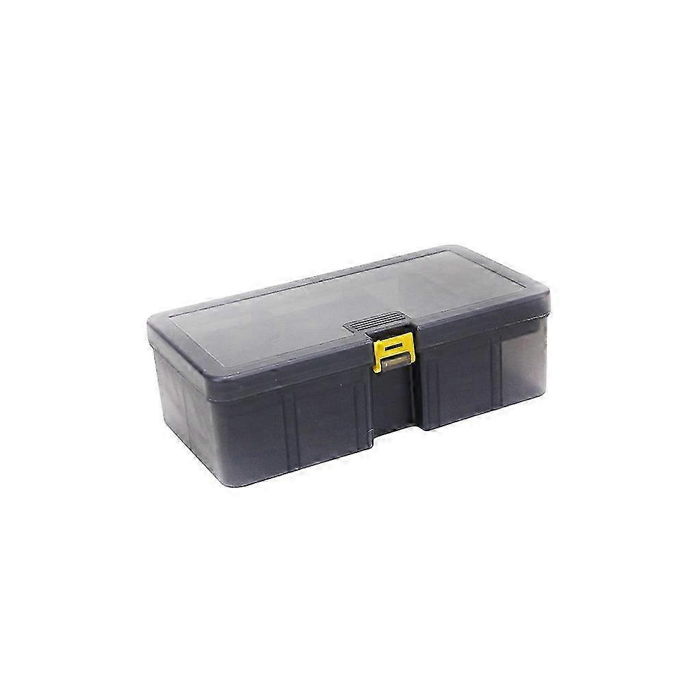 Compact Dual-Tier Translucent Tackle Box