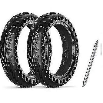 2-pack punkteringsfria däck 8,5" honeycomb xiaomi m365 scooter svart svart 2-pack däck + 1 verktygssats