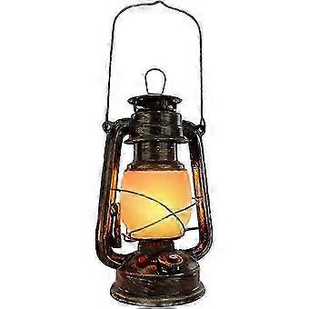 Hurricane Lampe Laterne Vintage Wiederaufladbare Akku-Tischleuchte LED-Licht Flamme Nachtlicht Outdoor Retro Camping Lampe Dimmbar mit Ladegerät, 3 Lichter
