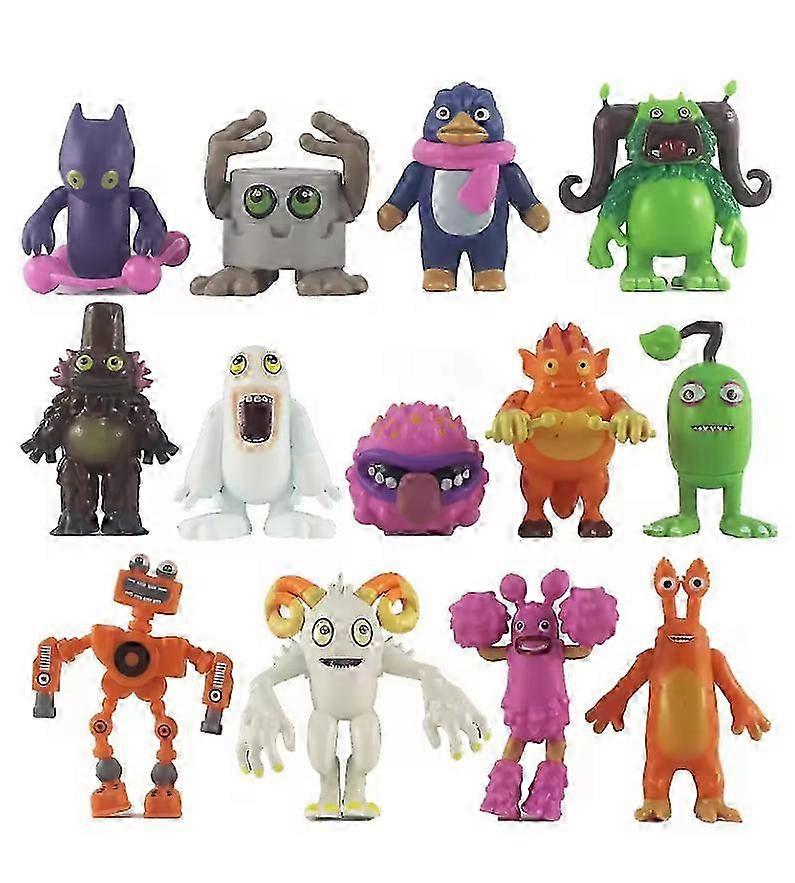 13pc Singing Monster Plastic Figures