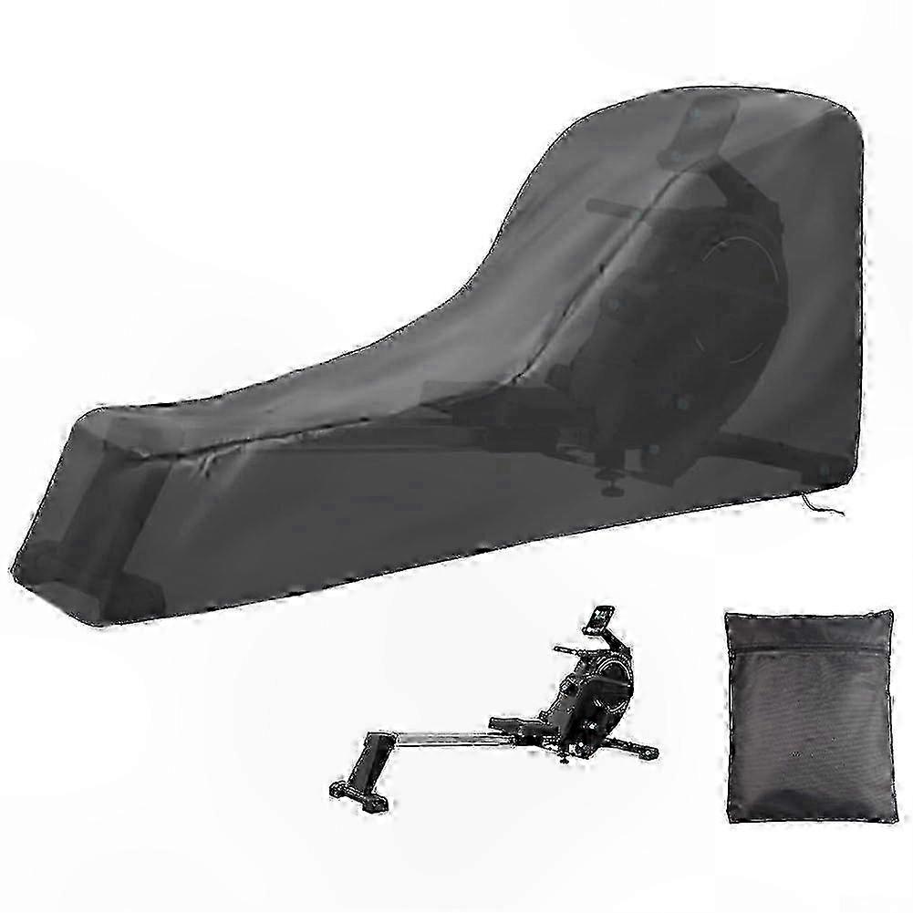 Waterproof Protective Cover compatible with Rowing Machine, 210D Polyester (241x102x61cm)