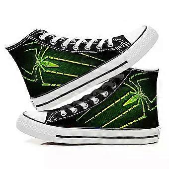 Spider-Man Kinder-Sneaker mit Schnürung, hoher Schaft, Canvas-Schuhe, neue Geschenke