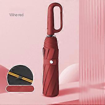Automatic Folding Double Umbrella Sunshade 20 Ribs Buckle Design Super Large Strong for Men Women Rib Buckle Fully Automatic
