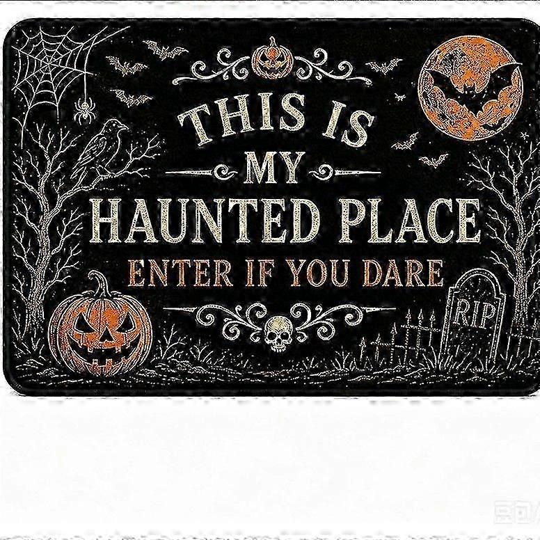 Absorbent Spooky Halloween Door Mat-y21