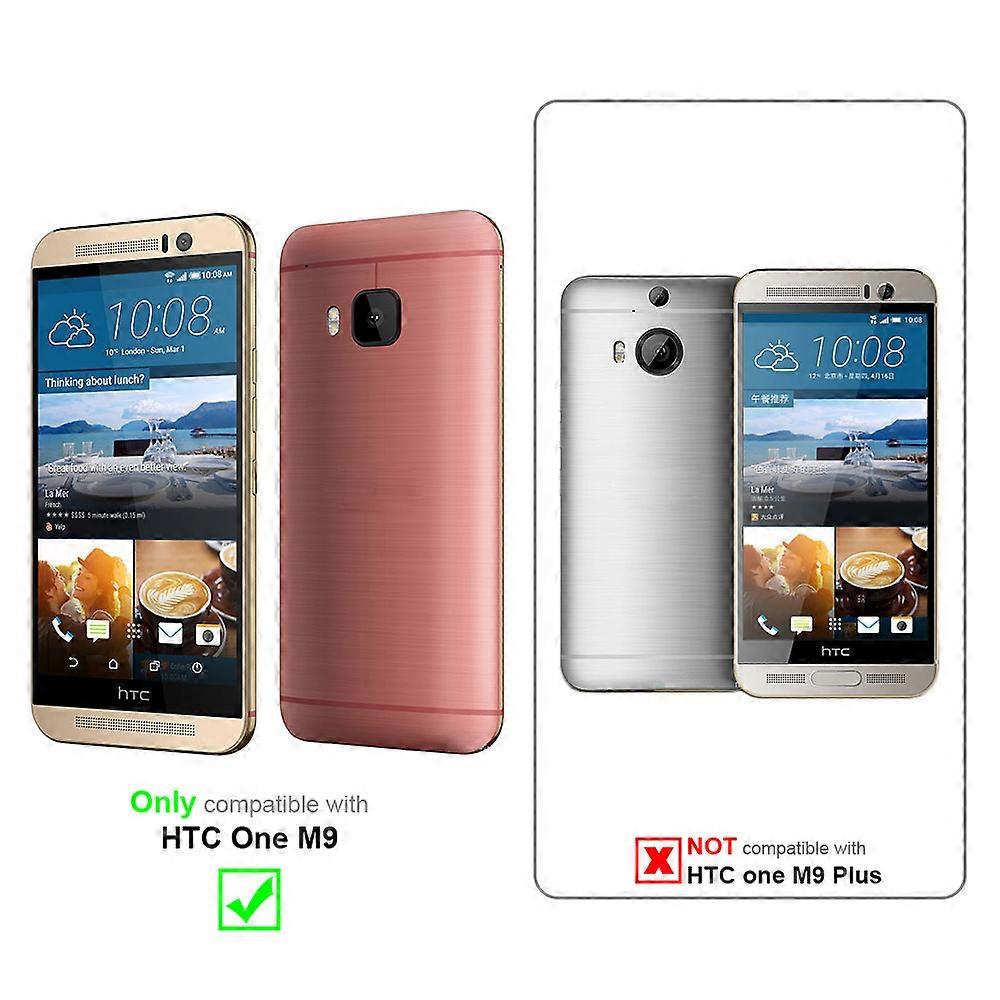 Case compatible with HTC ONE M9 - protective case in jeans look and stand function